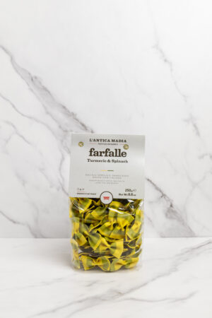 Antica Madia Artisan Spinach and Turmeric Flavored Farfalle
